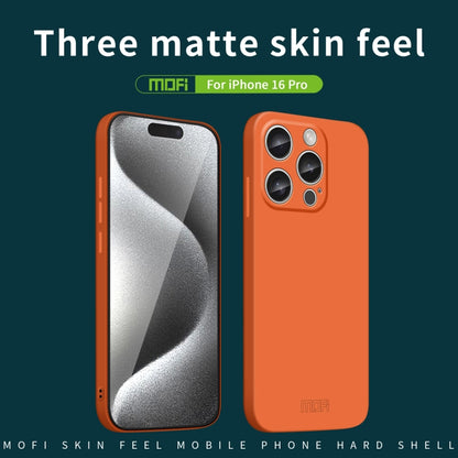 For iPhone 16 Pro MOFI Qin Series Skin Feel All-inclusive PC Phone Case(Green) - iPhone 16 Pro Cases by MOFI | Online Shopping UK | buy2fix