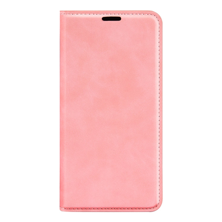 For Xiaomi Redmi K70 Retro-skin Magnetic Suction Leather Phone Case(Pink) - K70 Cases by buy2fix | Online Shopping UK | buy2fix