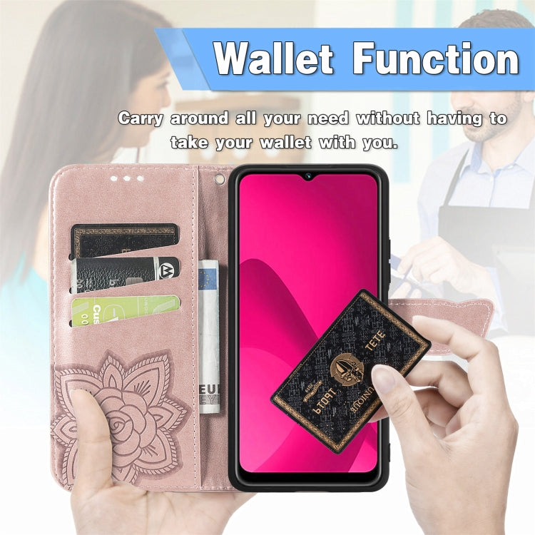 For iPhone 16 Pro Butterfly Love Flower Embossed Leather Phone Case(Purple) - iPhone 16 Pro Cases by buy2fix | Online Shopping UK | buy2fix