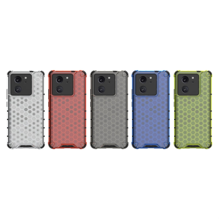 For Xiaomi 13T Pro Shockproof Honeycomb Phone Case(White) - Xiaomi Cases by buy2fix | Online Shopping UK | buy2fix