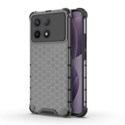 For Redmi K70 Shockproof Honeycomb Phone Case(Black) - Xiaomi Cases by buy2fix | Online Shopping UK | buy2fix