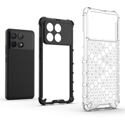 For Redmi K70 Pro Shockproof Honeycomb Phone Case(Black) - K70 Pro Cases by buy2fix | Online Shopping UK | buy2fix