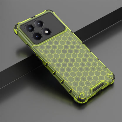 For Redmi K70E Shockproof Honeycomb Phone Case(Green) - K70E Cases by buy2fix | Online Shopping UK | buy2fix