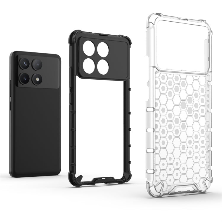 For Xiaomi Poco X6 Pro Shockproof Honeycomb Phone Case(Green) - Xiaomi Cases by buy2fix | Online Shopping UK | buy2fix