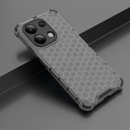 For Redmi Note 13 4G Global Shockproof Honeycomb Phone Case(Black) - Xiaomi Cases by buy2fix | Online Shopping UK | buy2fix