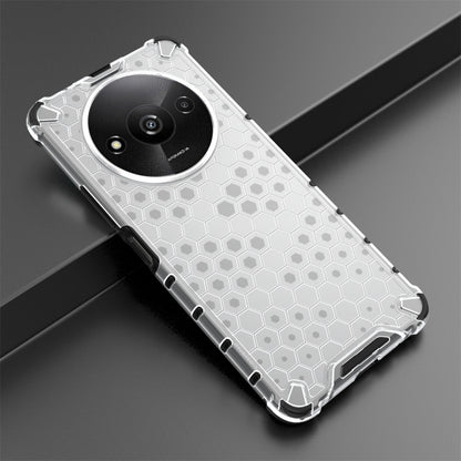 For Xiaomi Redmi A3 Shockproof Honeycomb Phone Case(White) - Xiaomi Cases by buy2fix | Online Shopping UK | buy2fix