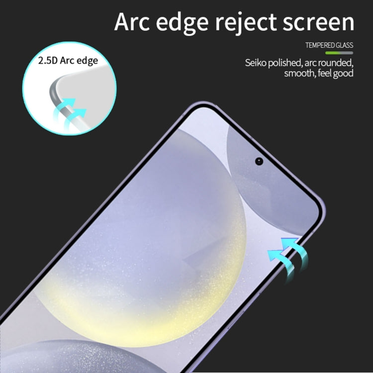 For Samsung Galaxy S25+ 5G PINWUYO 9H 2.5D Full Screen Tempered Glass Film(Black) - Galaxy S25+ 5G Tempered Glass by PINWUYO | Online Shopping UK | buy2fix