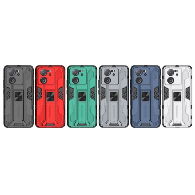 For Xiaomi 13T Supersonic Armor PC Hybrid TPU Phone Case(Grey) - Xiaomi Cases by buy2fix | Online Shopping UK | buy2fix