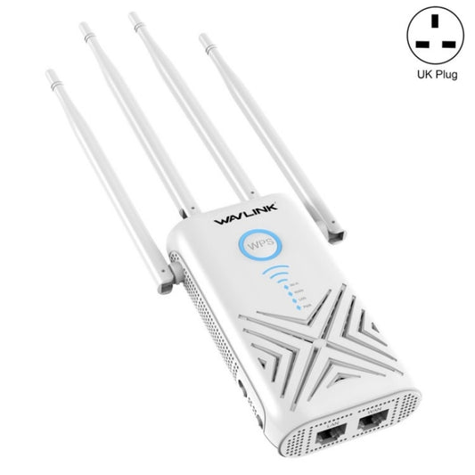 WAVLINK WN579X3 With 5dBi Antennas AC1200 Wireless Router 2.4G / 5G Dual Band WiFi Repeater, Plug:UK Plug - Wireless Routers by WAVLINK | Online Shopping UK | buy2fix