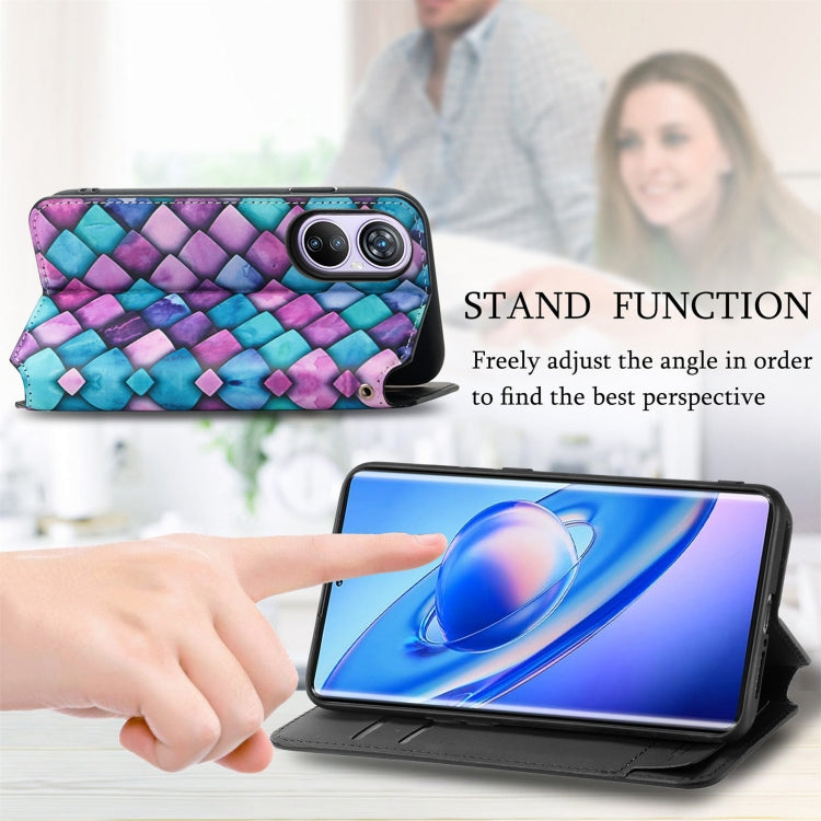 For Blackview A200 Pro CaseNeo Colorful Magnetic Leather Phone Case(Magic Space) - More Brand by buy2fix | Online Shopping UK | buy2fix