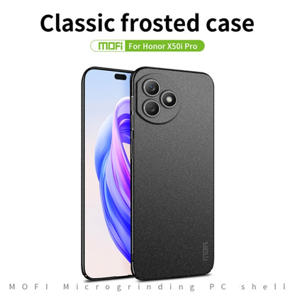 For Honor X50i+ / X50i Pro MOFI Fandun Series Frosted PC Ultra-thin All-inclusive Phone Case(Black) - Honor Cases by MOFI | Online Shopping UK | buy2fix