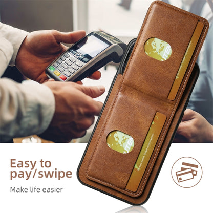 For iPhone 16 Pro Max Suteni H03 Oil Wax Leather Wallet Stand Back Phone Case(Brown) - iPhone 16 Pro Max Cases by Suteni | Online Shopping UK | buy2fix