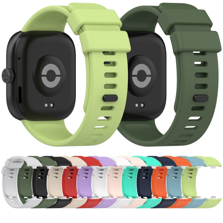 For Redmi Watch 4 Solid Color Silicone Sports Watch Band(Black) - Watch Bands by buy2fix | Online Shopping UK | buy2fix