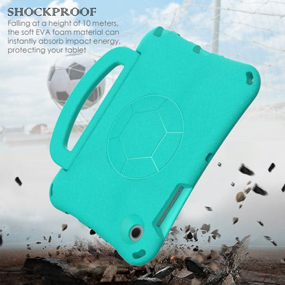 For Samsung Galaxy Tab A8 10.5 2021 Handle Football Shaped EVA Shockproof Tablet Case(Mint  Green) - Other Galaxy Tab PC by buy2fix | Online Shopping UK | buy2fix