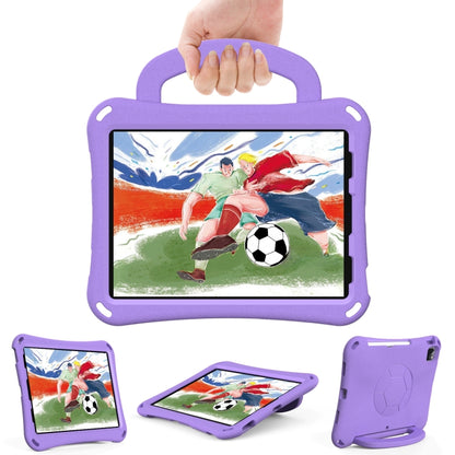 For iPad Air 11 2024 Handle Football Shaped EVA Shockproof Tablet Case(Light Purple) - iPad Air 11 2024 Cases by buy2fix | Online Shopping UK | buy2fix