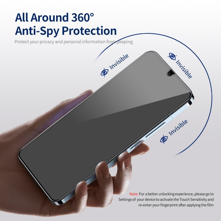 For Samsung Galaxy A15 4G / 5G 5pcs ENKAY Hat-Prince 360 Degree Anti-peeping Privacy Full Screen Tempered Glass Film - Galaxy Tempered Glass by ENKAY | Online Shopping UK | buy2fix