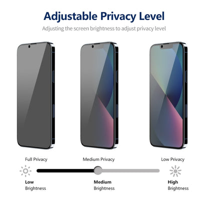 For iPhone 14 ENKAY Hat-Prince 360 Degree Anti-peeping Privacy Full Screen Tempered Glass Film - iPhone 14 Tempered Glass by ENKAY | Online Shopping UK | buy2fix