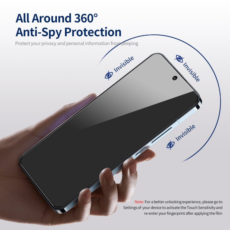 For iPhone 14 Pro 2pcs ENKAY Hat-Prince 360 Degree Anti-peeping Privacy Full Screen Tempered Glass Film - iPhone 14 Pro Tempered Glass by ENKAY | Online Shopping UK | buy2fix