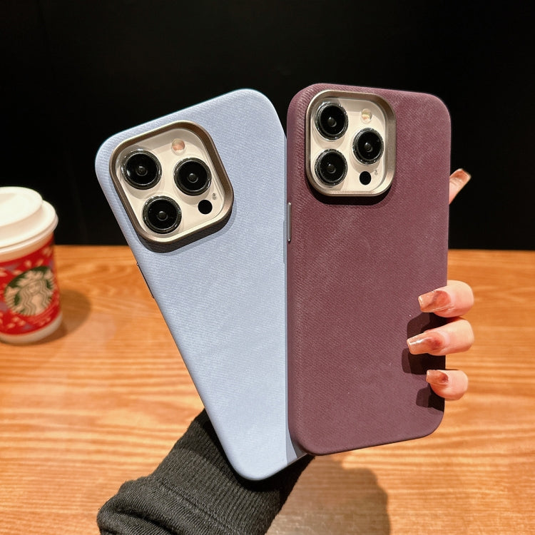 For iPhone 14 Vintage Denim Shockproof Magsafe Phone Case(Grey) - iPhone 14 Cases by buy2fix | Online Shopping UK | buy2fix