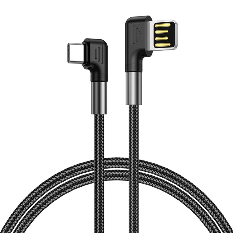 ENKAY 3A Elbow Reversible USB to Elbow Type-C Fast Charging Data Cable, Length:2m - USB-C & Type-C Cable by ENKAY | Online Shopping UK | buy2fix