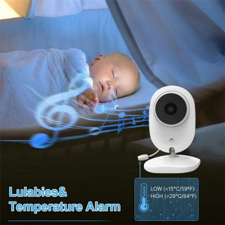 Temperature Detection 2 Way Voice Baby Security Video Camera 2.8-inch LCD Baby Monitor(EU Plug) - Baby Monitor by buy2fix | Online Shopping UK | buy2fix