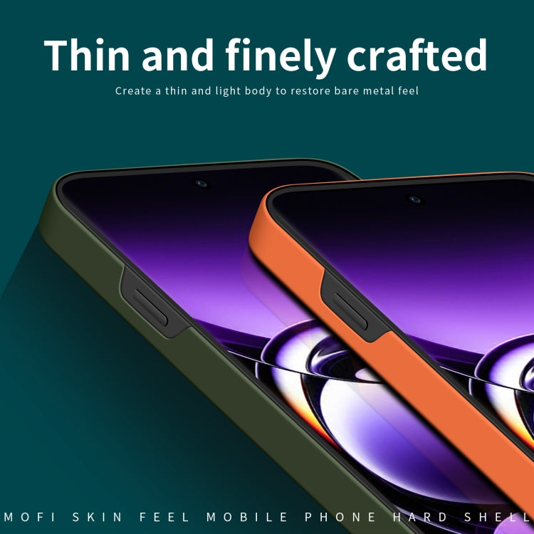 For OPPO Find X7 Ultra MOFI Qin Series Skin Feel All-inclusive PC Phone Case(Orange) - Find X7 Ultra Cases by MOFI | Online Shopping UK | buy2fix