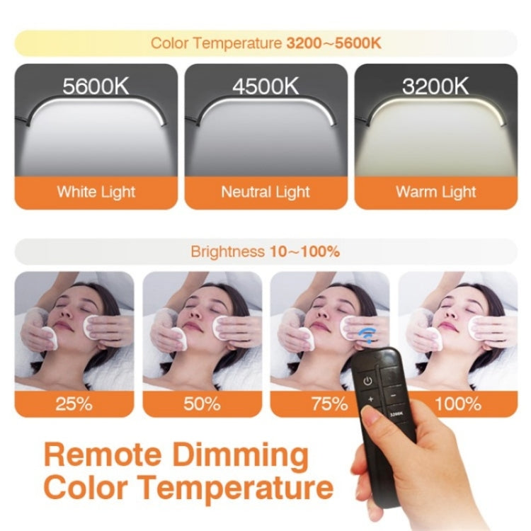 HD-G63X Floor Standing Remote Dimming LED Moon Lamp Manicure Eyelash Beauty Lamp(AU Plug) - Selfie Light by buy2fix | Online Shopping UK | buy2fix