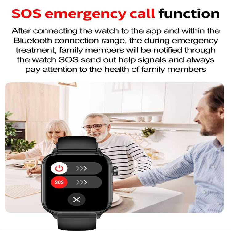 ET570 1.96 inch Color Screen Smart Watch Silicone Strap, Support Bluetooth Call / ECG(Beige) - Smart Watches by buy2fix | Online Shopping UK | buy2fix