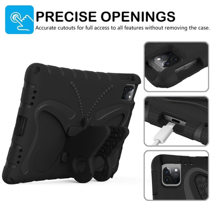 For iPad Air 11 2024 Butterfly Bracket EVA Shockproof Tablet Case(Black) - iPad Air 11 2024 Cases by buy2fix | Online Shopping UK | buy2fix