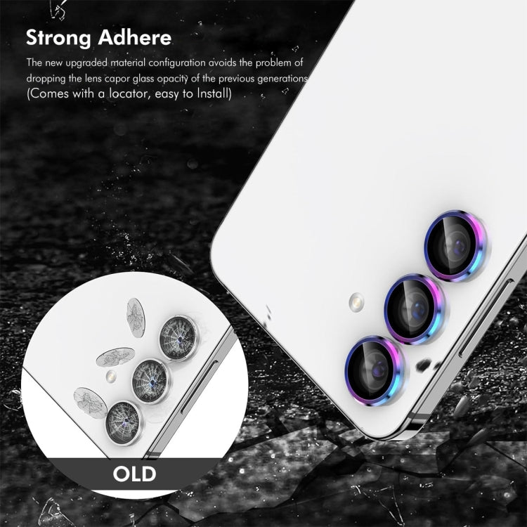 For Samsung Galaxy S24 FE 5G ENKAY Hat-Prince 9H Rear Camera Lens Aluminium Alloy Tempered Glass Film(Golden) - Galaxy Tempered Glass by ENKAY | Online Shopping UK | buy2fix