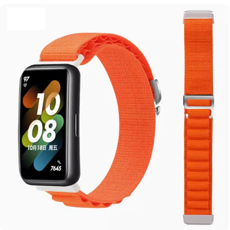 For Huawei Band 8 / 9 Loop Nylon Watch Band(Orange) - Watch Bands by buy2fix | Online Shopping UK | buy2fix