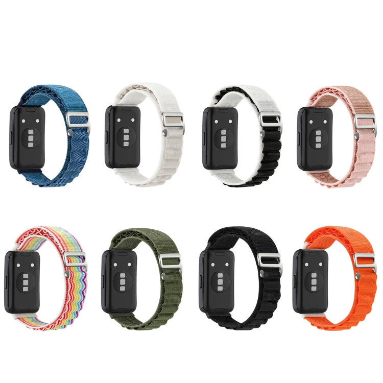 For Huawei Band 8 / 9 Loop Nylon Watch Band(Orange) - Watch Bands by buy2fix | Online Shopping UK | buy2fix