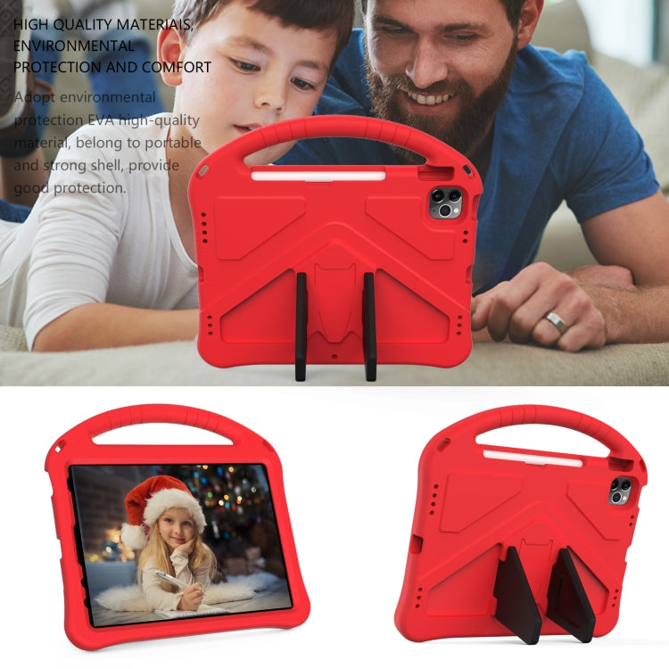 For iPad Air 11 2024 EVA Shockproof Tablet Case with Holder(Red) - iPad Air 11 2024 Cases by buy2fix | Online Shopping UK | buy2fix