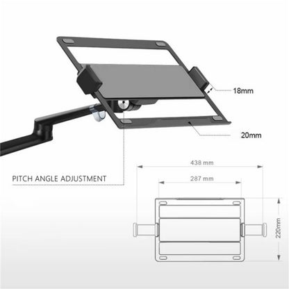 OL-10T Clip-on Desktop Stand Dual Computer Monitor Riser Bracket Laptop Holder - Laptop Stand by buy2fix | Online Shopping UK | buy2fix