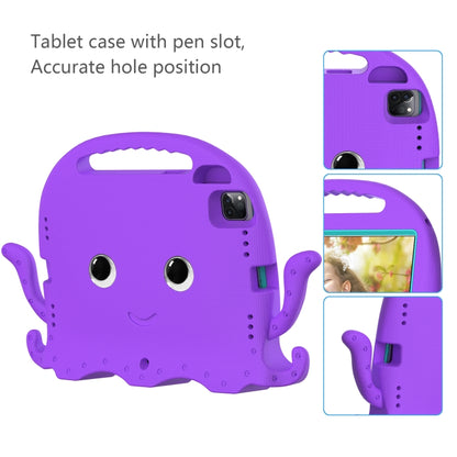 For iPad Pro 11 2024 Octopus Style EVA Hybrid PC Shockproof Tablet Case with Strap(Purple) - iPad Pro 11 2024 Cases by buy2fix | Online Shopping UK | buy2fix