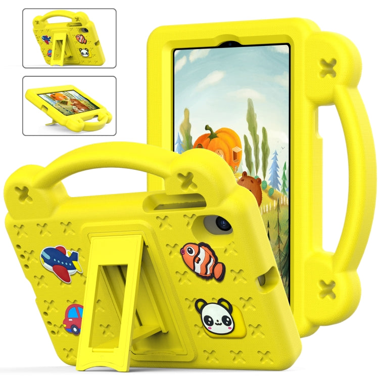 For Walmart Onn 7.0 Gen4 2024 Handle Kickstand Children EVA Shockproof Tablet Case(Yellow) - Others by buy2fix | Online Shopping UK | buy2fix