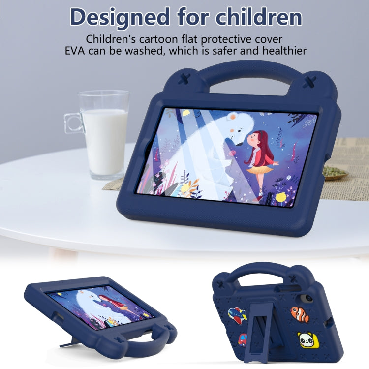 For Walmart Onn 7.0 Gen4 2024 Handle Kickstand Children EVA Shockproof Tablet Case(Navy Blue) - Others by buy2fix | Online Shopping UK | buy2fix