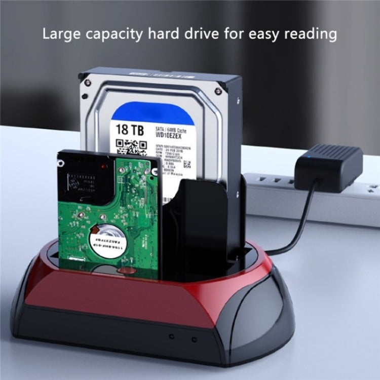 575D USB Hard Disk Holder Laptop Mobile Hard Disk Box 2.5 / 3.5inch SATA IDE HDD Base, Plug:EU Plug - HDD Enclosure by buy2fix | Online Shopping UK | buy2fix