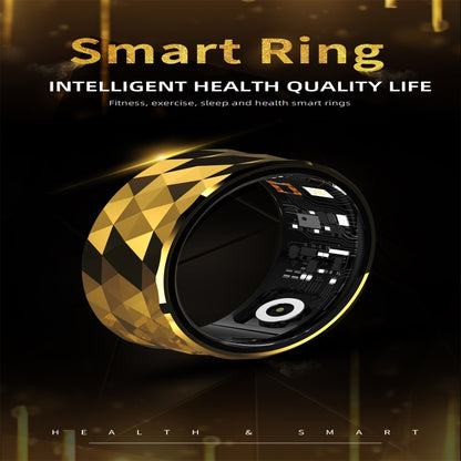 R12M SIZE 22 Smart Ring, Support Health Monitoring / Multiple Exercise Modes(Black) - Smart Rings / Smart Telephones by buy2fix | Online Shopping UK | buy2fix