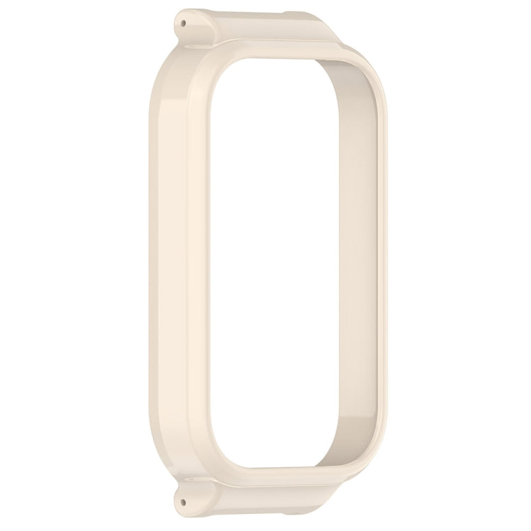 For Xiaomi Smart Band 8 Active Half Pack PC Watch Protective Case(Creamy White) - Watch Cases by buy2fix | Online Shopping UK | buy2fix