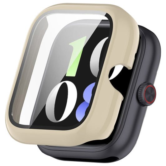 For vivo Watch GT PC + Tempered Glass Film Integrated Watch Protective Case(Ivory White) - Watch Case by buy2fix | Online Shopping UK | buy2fix