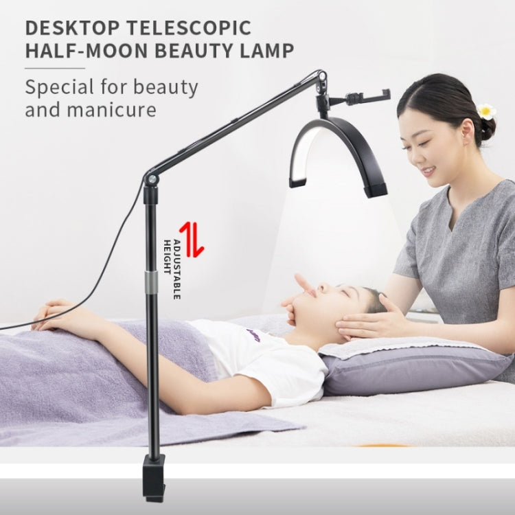 D-M30X 23 inch Half Moon Shape Beauty Manicure Lamp Curved Fill Light, Plug:US Plug - Selfie Light by buy2fix | Online Shopping UK | buy2fix