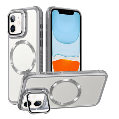 For iPhone 11 CD-grain Magsafe Acrylic Hybrid TPU Phone Case(White) - iPhone 11 Cases by buy2fix | Online Shopping UK | buy2fix