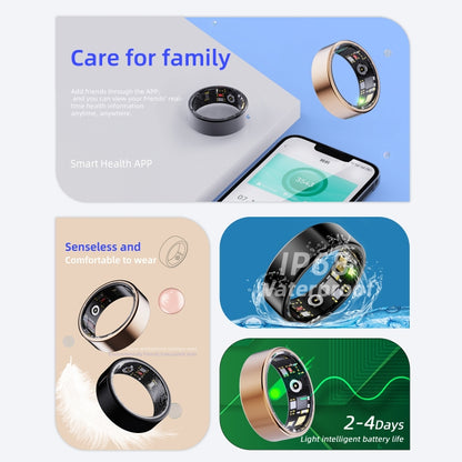 R11M SIZE 11 Smart Ring, Support Heart Rate / Blood Oxygen / Sleep / Multiple Sports Modes(Black) - Smart Rings / Smart Telephones by buy2fix | Online Shopping UK | buy2fix