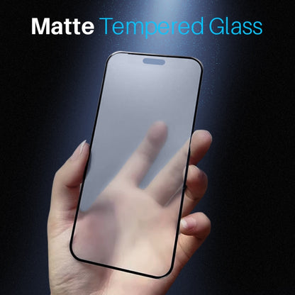 For iPhone 16 Plus NORTHJO Matte Silkscreen Anti-Fingerprint Tempered Glass Film - iPhone 16 Plus Tempered Glass by NORTHJO | Online Shopping UK | buy2fix