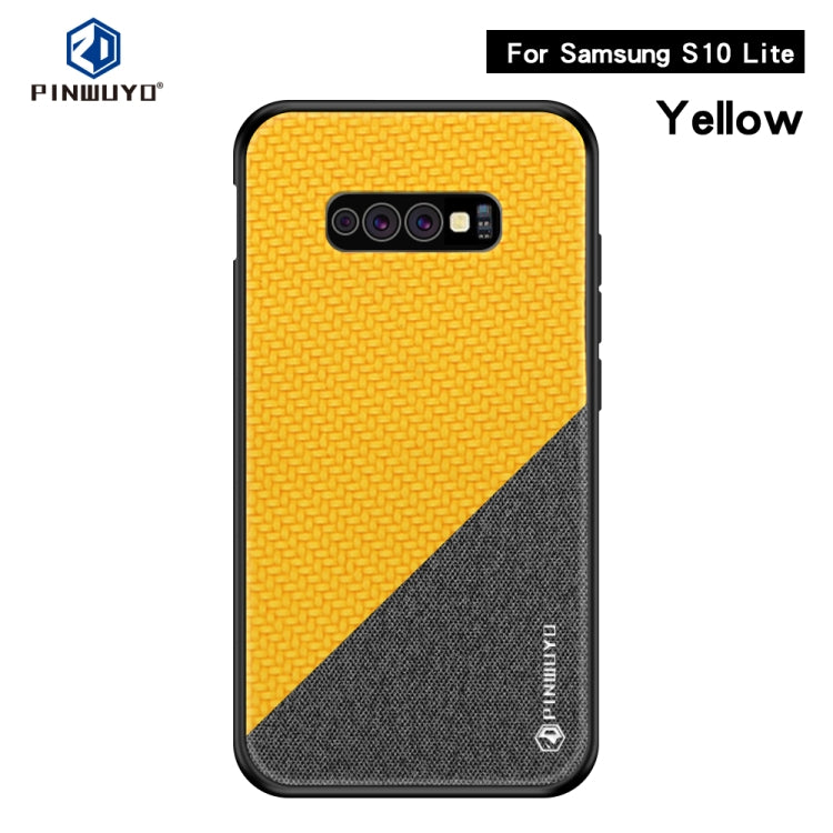 PINWUYO Honors Series Shockproof PC + TPU Protective Case for Galaxy S10e(Yellow) - Galaxy Phone Cases by PINWUYO | Online Shopping UK | buy2fix