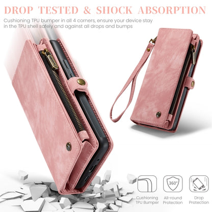 For Google Pixel 9 Pro XL CaseMe 008 Detachable Multifunctional Leather Phone Case(Pink) - Google Cases by CaseMe | Online Shopping UK | buy2fix