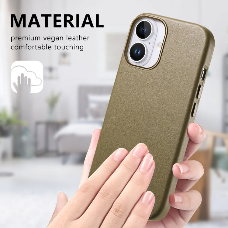 For iPhone 16 Plus Electroplated Metal Button Shockproof Phone Case(Green) - iPhone 16 Plus Cases by buy2fix | Online Shopping UK | buy2fix