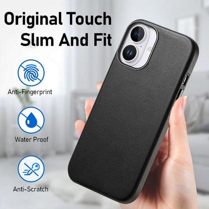 For iPhone 16 Electroplated Metal Button Shockproof Phone Case(Black) - iPhone 16 Cases by buy2fix | Online Shopping UK | buy2fix