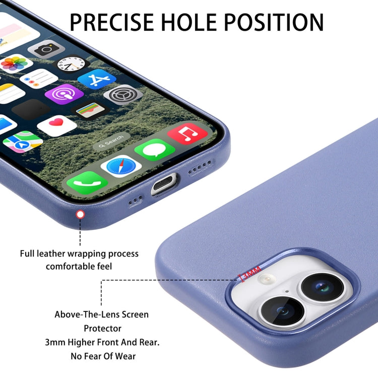 For iPhone 16 Electroplated Metal Button Shockproof Phone Case(Blue) - iPhone 16 Cases by buy2fix | Online Shopping UK | buy2fix